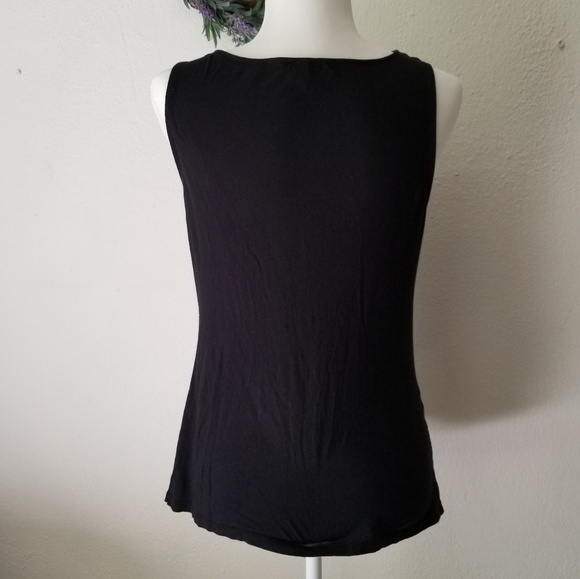 Express sleeveless black top size M - Picture 2 of 5